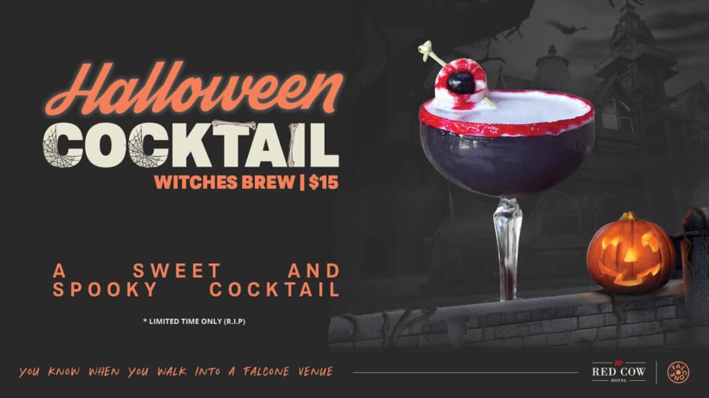 Halloween cocktail promo