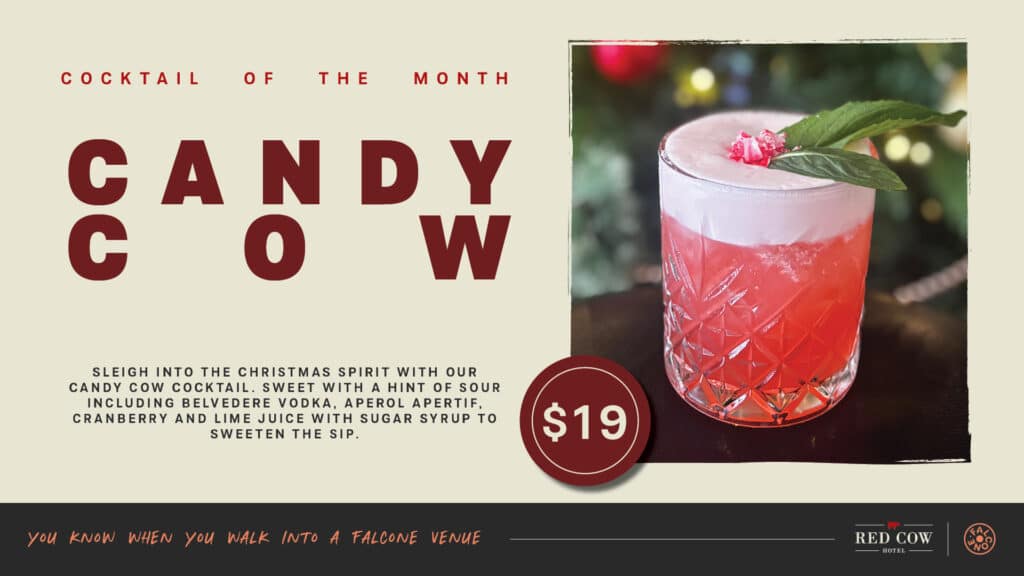 Candy Cow cocktail promo