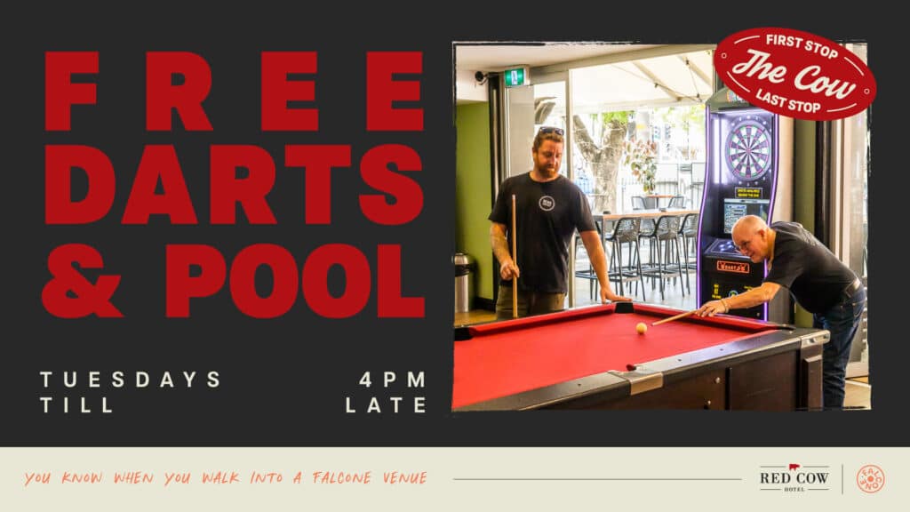 Free darts and pool promo