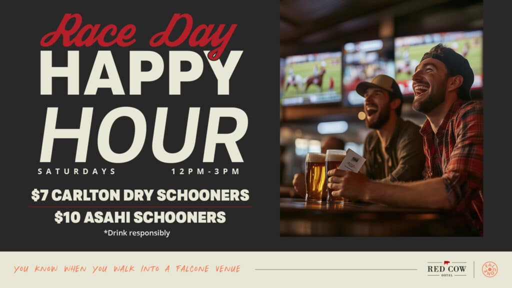 Race Day Happy Hour promo