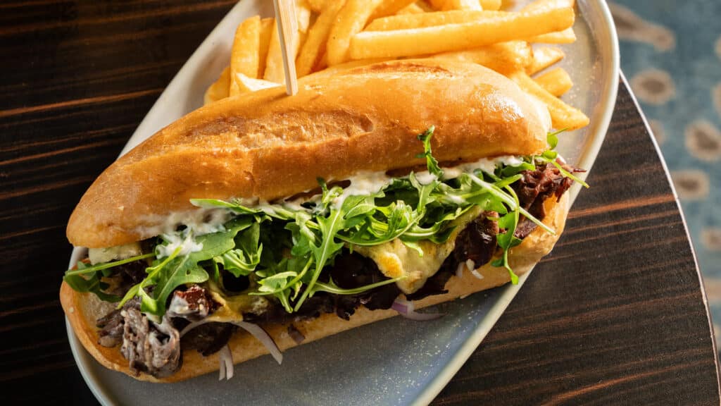 Warm Roast Beef Roll
