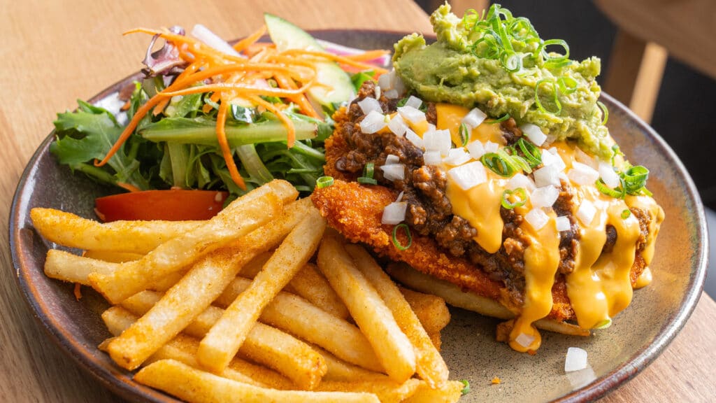 Loaded Chili Cheese Schnitzel